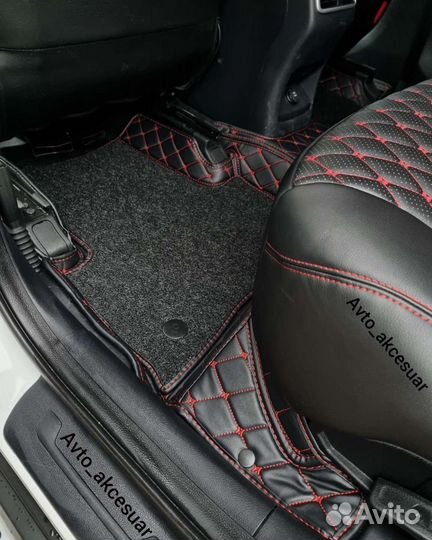 5D Ковры Kia Sportage - Sorento - Cerato с красной