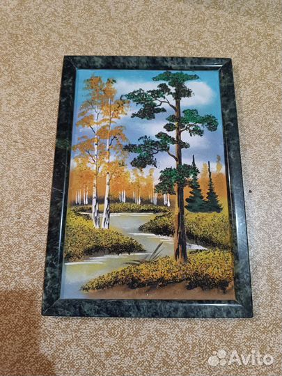 Картина каменной крошкой