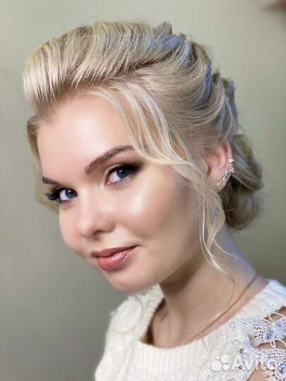 Макияж, прическа, свадебный образ