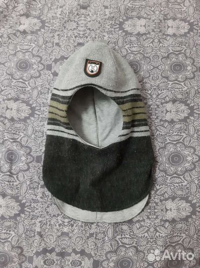 Шапка-шлем для мальчика зимняя