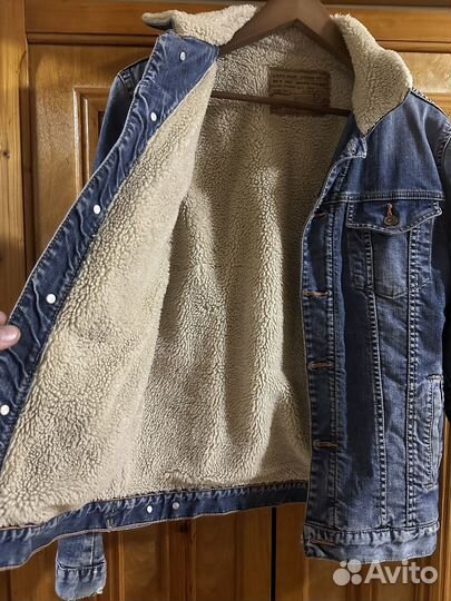 Джинсовая куртка с мехом мужская