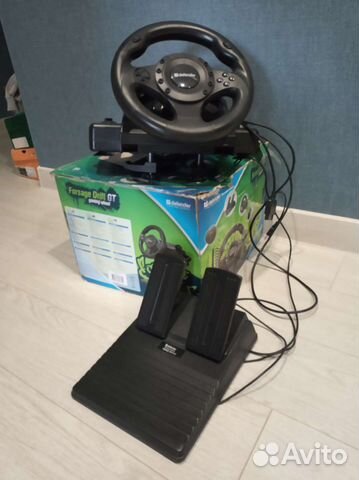 Игровой руль с педалями для пк