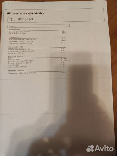 Мфу лазерный А3 HP LJ Pro m435nw wifi