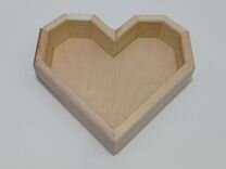 Ящик Сердце деревянный