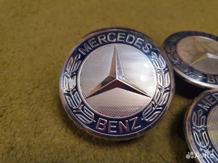 Заглушки колпаки на литые диски Mercedes Benz