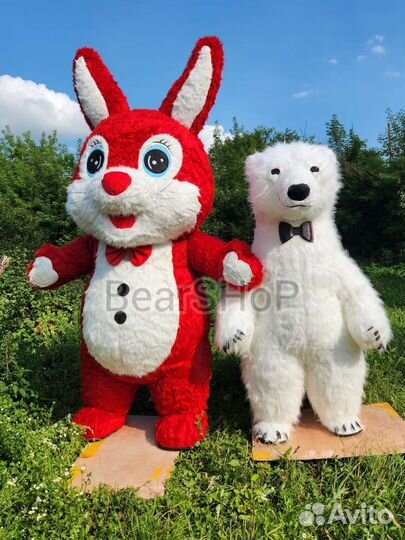 Красивый надувной медведь 2,6м Новый костюм