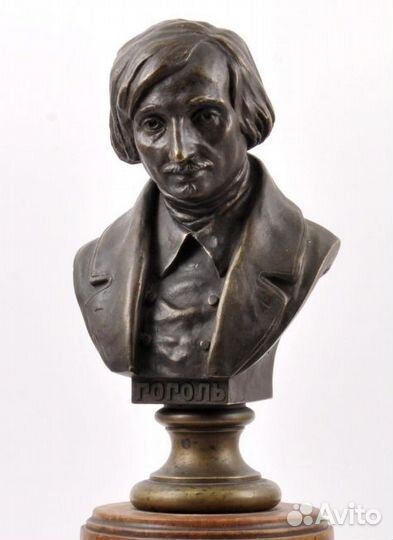 Бюст Гоголя Н.В., фабрика К.Ф.Верфель
