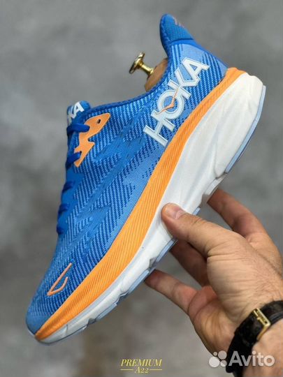 Hoka clifton 8 беговые голубые разм. 41