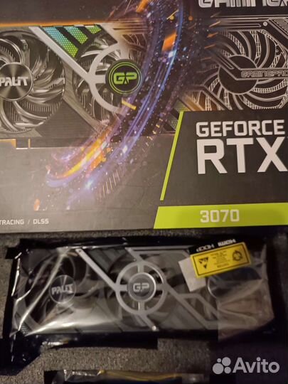 Видеокарта RTX 3070 gaming pro, на гарантии