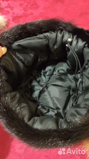 Шапка норковая женская