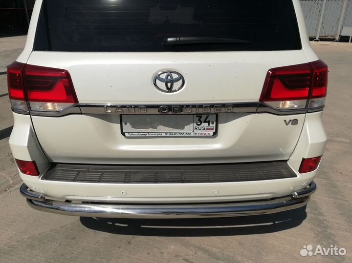 Защита бампера заднего Toyota LC 200 2015