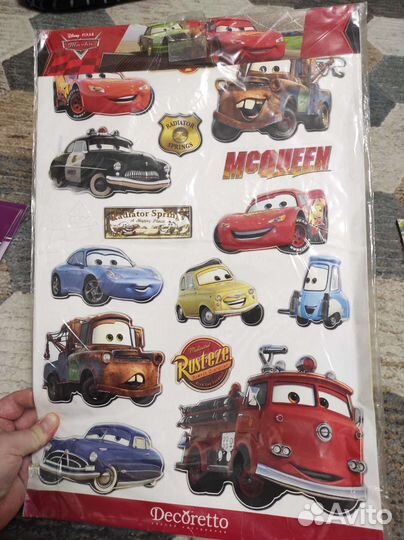 Наклейки декоративные Тачки