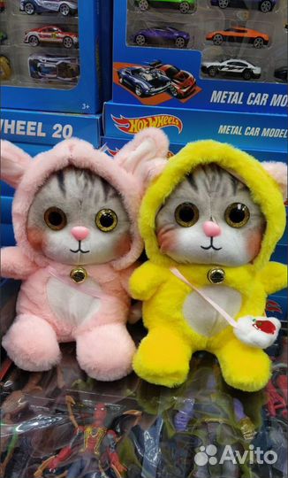 Мягкая игрушка котенок в кигуруми tik tok тренд