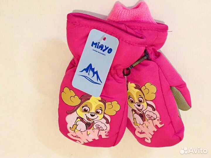 Варежки детские щенячий патруль новые