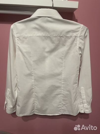 Рубашка белая на мальчика 146