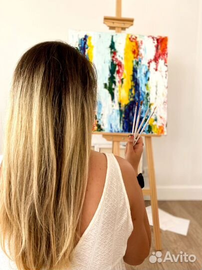 Картина абстракция акрил