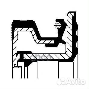 120 400 00C сальник ступицы F/N 105x140x13.5/1