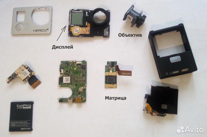 GoPro 3+ silver edition. Оригинальные запчасти