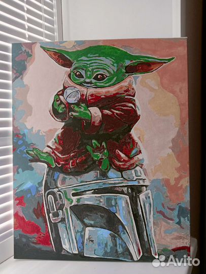 Картина акрилом на холсте 