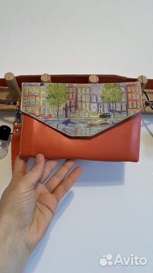 Поясная сумка из натуральной кожи