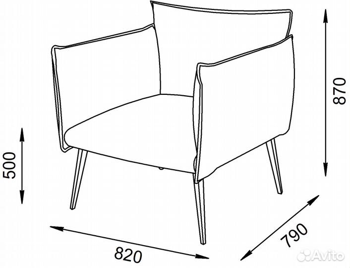Кресло интерьерное