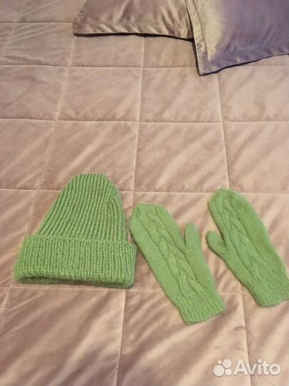 Варежки+шапка зимние