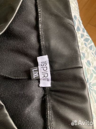 Кожаные брюки женские 50 52