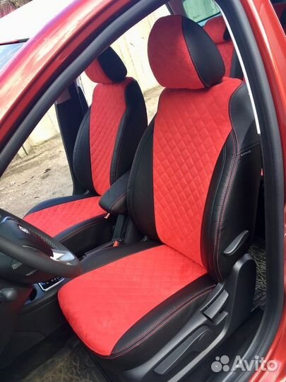 Автомобильные чехлы из экокожи на LADA Vesta