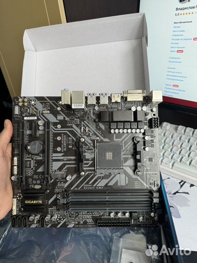 Материнская плата gigabyte b450m ds3h