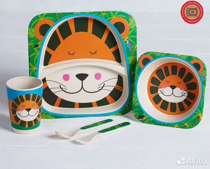 Детская посуда из бамбука