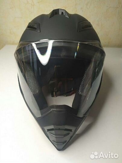 Шлем мотоцикл с прозрачным визором новый