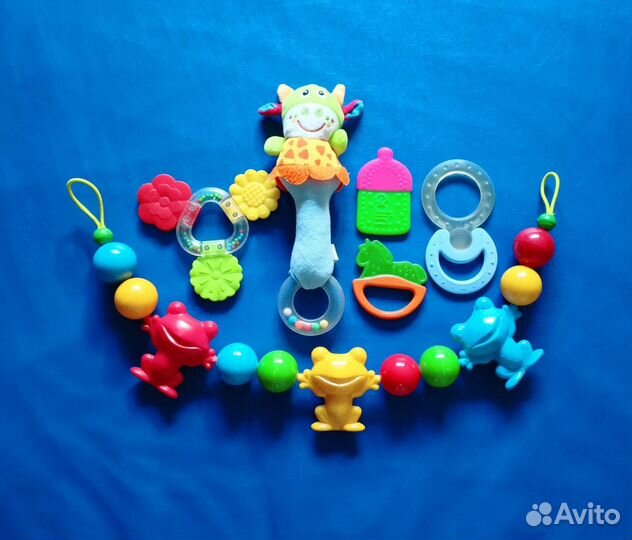 Игрушки для младенцев, погремушки, грызунки