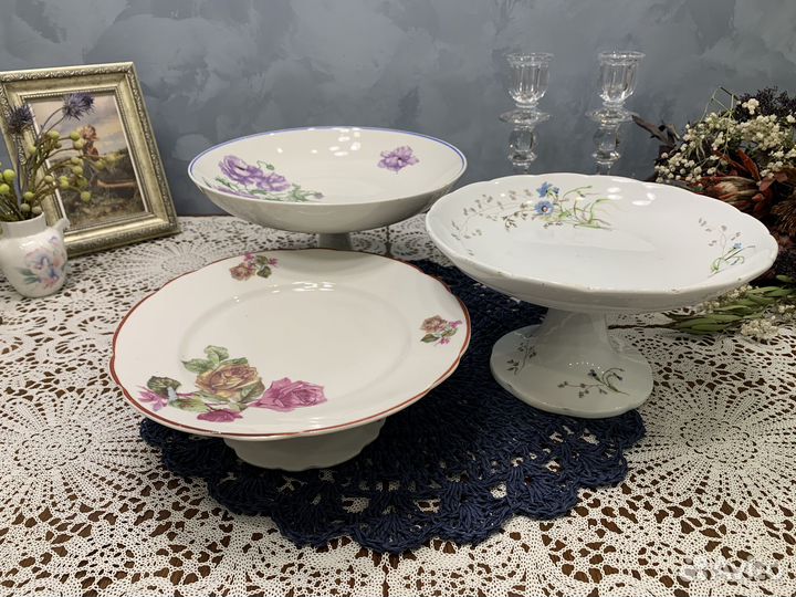 Фруктовница, ваза на ножке Дулево Гарднер Вербилки