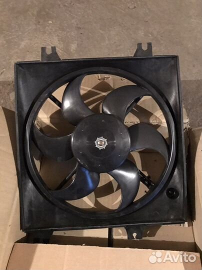 Вентилятор охлаждения hyundai accent/verna