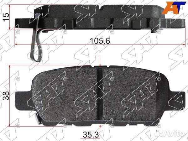 Колодки тормозные задние nissan pathfinder