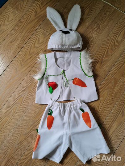 Карнавальные костюмы для детей заяц, гном