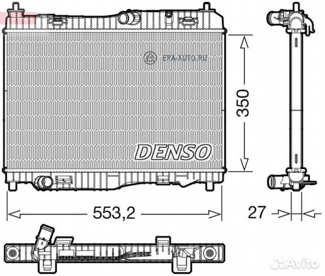 Denso DRM10116 Радиатор охлаждения