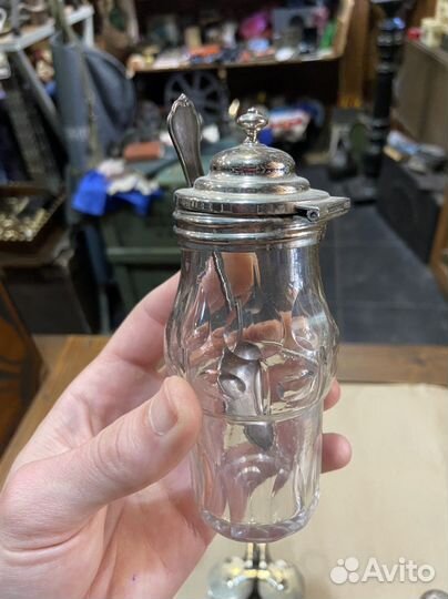 Антикварные перечница, солонка, царская Россия