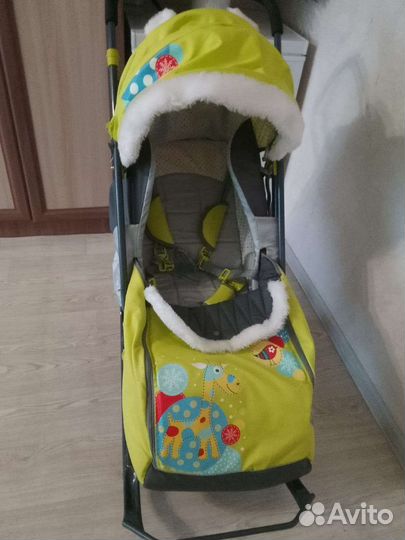 Детские санки коляска
