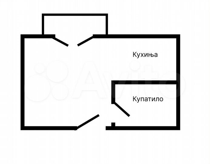 Квартира-студия, 25 м² (Сербия)