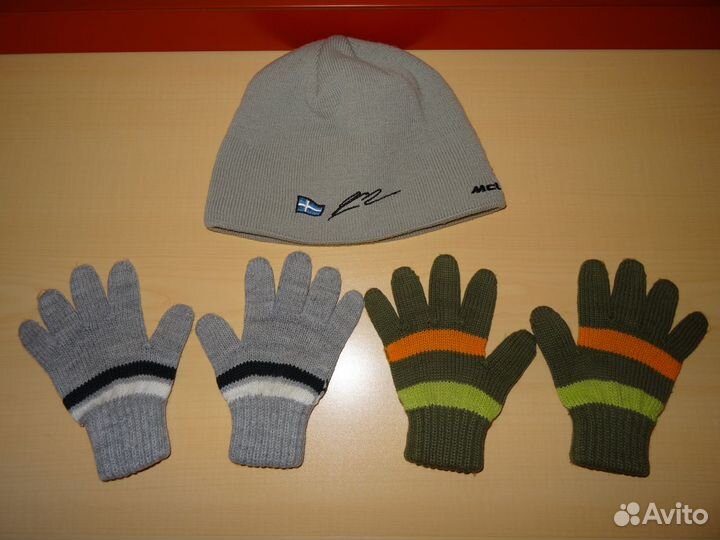 Шапки, перчатки, манишка, 3-7 лет