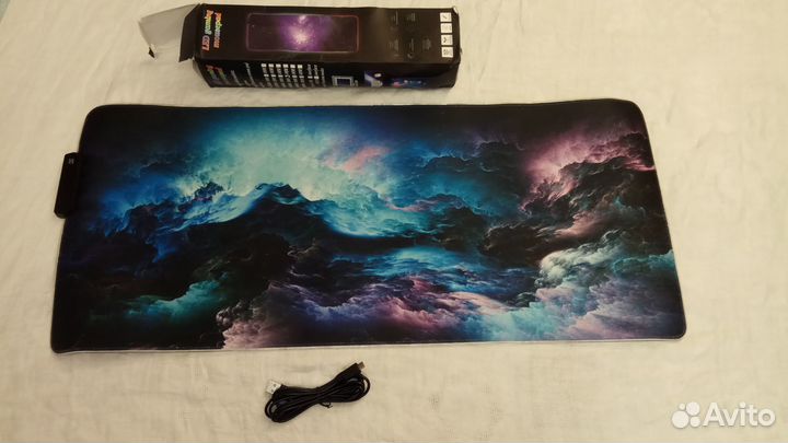 Коврик большой игровой со светодиодной подсветкой