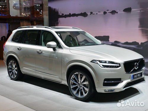 Коврик 3D в багажник volvo XC90 2014-2022, экокожа