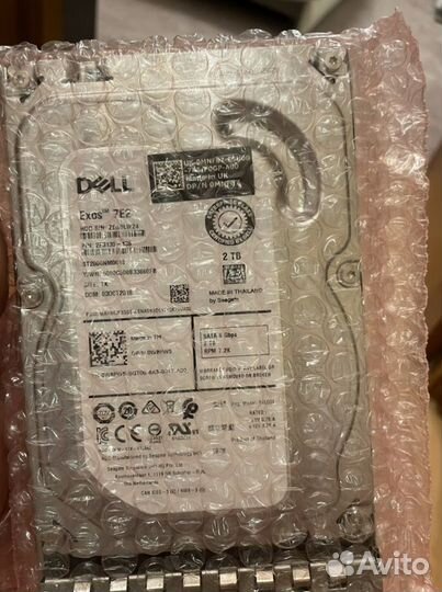 Жесткий диск hdd dell exos 7E2 2TB