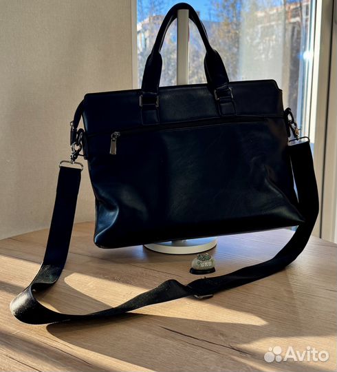 Портфель мужской кожаный для документов и ноутбука