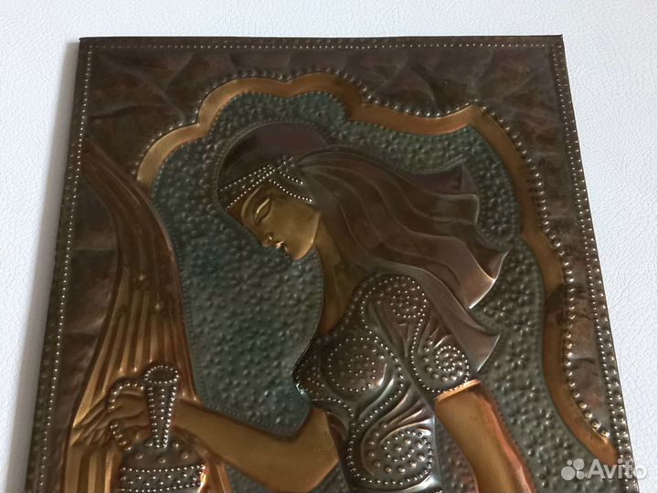 Картина медная чеканка СССР