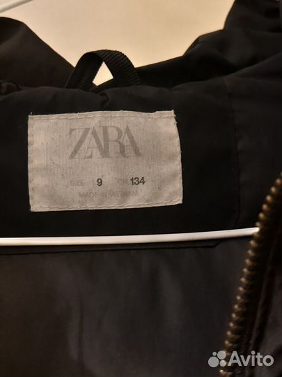 Пуховик zara р.140-146