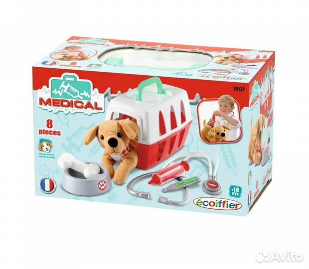 Набор ветеринара в чемоданчике Ecoiffier есо1907