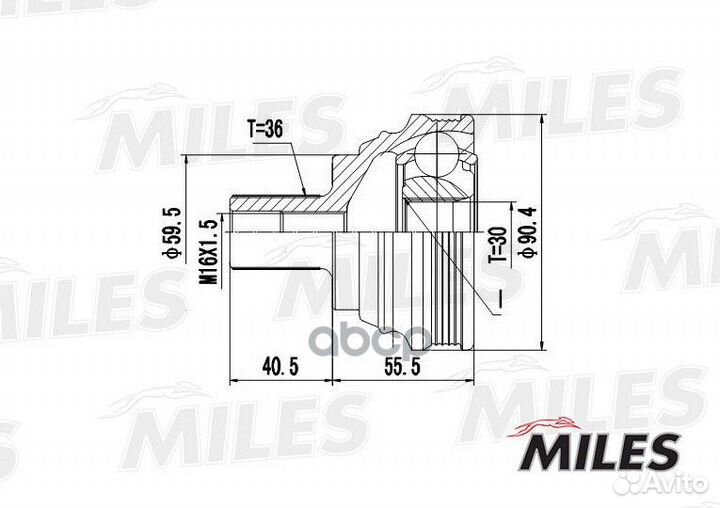 Шрус audi A3/VW G5/passat/touran/caddy/skoda OC