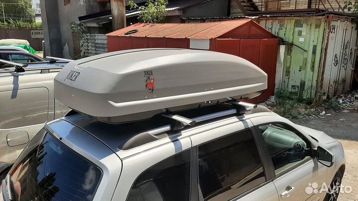 Автобокс Joker 530 литров, 180 см, Серый